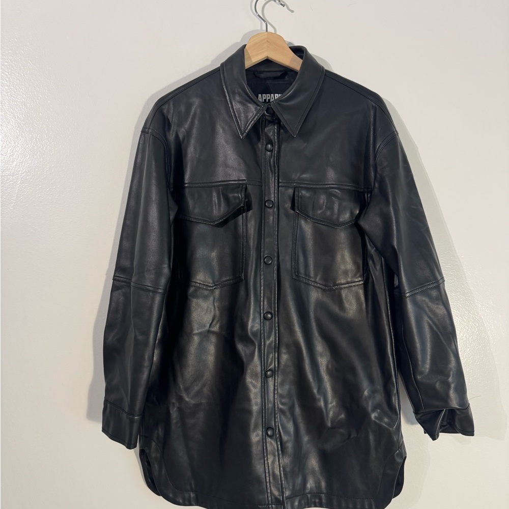 Apparis Black Leather Women's Vegan Leather Jacket